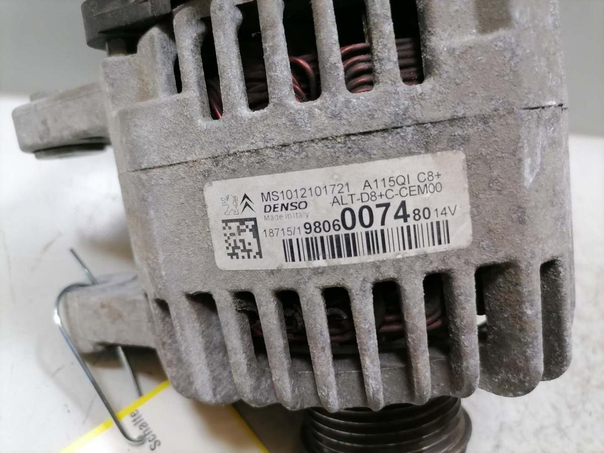 Peugeot 208 original Lichtmaschine Anlasser 1,0 50KW Bj.2015
